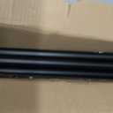 VOIIY Curtain Rods for Windows 66 to 120 Inch(5.5-10 Feet),3/4" Diameter Black Drapery Rods with Square Finials,Size:36-120 Inch,Matte Black