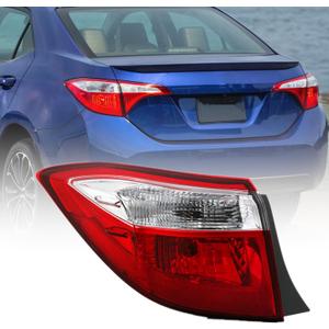 Munirater Outer Left Tail Light Assembly Replacement for Corolla 2014-2016 OE-Style Rear Brake Lamp Driver Side