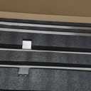 KOKOSIRI Towel Rack Free Standing Brushed Nickel 2-Tier Towel Holder for Bathroom Floor Stand with Heavy Marble Base Thicken Steady Design Stainless Steel THS0005-BR