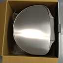 simplehuman 60 Liter Semi-Round Hands-Free Kitchen Step Stainless Steel Trash Can with Soft-Close Lid, Brushed