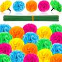 Labeol 50PCS Marigold Flowers Artificial Marigold Flowers Heads Bulk Mexican Decoration Silk 5 Colour Marigold Garland with Stems for Day of The Dead Halloween Diwali Party Decorations Home Decor