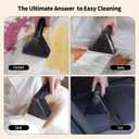 Upholstery Carpet Cleaner Machine, MUJERBAY 11Kpa Portable Spot and Stain Cleaner, Easy Move with Universal Wheels & Handle, 1.18-inch Deep Cleaning Machine for Couch, Stairs, Car and Pet Messes.