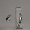 Stainless Steel Band Compatible with Fitbit Inspire 3, Adjustable Metal Watch Bands Bracelets Wristband Replacement for Women Men(Silver-Gold)