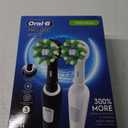Oral-B Pro 1000 CrossAction Electric Toothbrush, Black and White, 2 Count