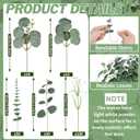 Palonu 200 Pcs 5 Kinds Mixed Artificial Eucalyptus Leaves Stems Bulk Babys Breath Eucalyptus Bundle Faux Plants Greenery for DIY Bouquets Floral Arrangement Wedding Engagement Party Decor