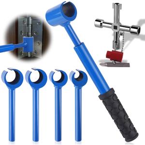 FANOVO Upgraded Door Hinge Gap Adjustment Wrench Tool Set,14-25 MM Door Hinge Repair Spanner Key for Round Bolt Standard Gauge with 4-way Multi-Functional Utilities Key FANOVO Upgraded Door Hinge Gap Adjustment Wrench Tool Set,14-25 MM Door Hinge Repair Spanner Key for Round Bolt Standard Gauge with 4-way Multi-Functional Utilities Key