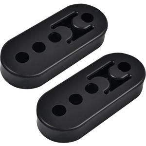 EVIL ENERGY Exhaust Hanger Rubber Adjustable Insulator Bushing Mount 4 Holes Universal 2 PCS