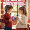 SpringFlower Valentine's Day Card With 24pcs Slime Ball Kits, Valentine's Gifts Exchange for School, Valentine Day Gifts Bulk, Valentine Party Favor for Kids, School Classroom Valentine's Prizes