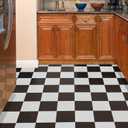 Tivoli Self Adhesive Vinyl Floor Tiles, 45 Tiles - 12" x 12", Black & White - Peel & Stick, DIY Flooring for Kitchen, Dining Room, Bedrooms, Basements & Bathrooms by Achim Home Decor