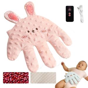 Baby Soothing Palm, Baby Patter for Sleep, Baby Startle Prevention Hand Glove, Electric Baby Hand Sleep Soothers Pillow, Red Bean Filling, Cute for Newborns, Baby Girl, Baby Boy (K)
