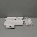 Pipishell Sturdy Wooden Coat Stand, 3 Adjustable Sizes Coat Tree with 8 Hooks, Coat Stands for Hallway Entryway, Hat Stand for Clothes, Used in Bedroom/Office/Hallway/Entryway, White