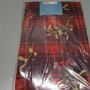 Newbridge Christmas Red Spruce Plaid 60 x 120 Inch Rectangle Fabric Tablecloth  Holly, Pinecones & Evergreen Winter Print, Soil Resistant No-Iron Holiday Dining Table Cover