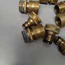 Garden Hose Quick Connectors, Solid Brass 3/4 inch GHT Thread Easy Connect Fittings No-Leak Water Hose Male Female Value Pack (5)