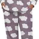 PrinStory Women's 2 Piece Pjs Matching Sets (L)