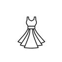 Casual Summer Dresses for Women - Flutter Short Sleeve Crew Neck Smocked A Line Flowy Midi Dress, Size L
