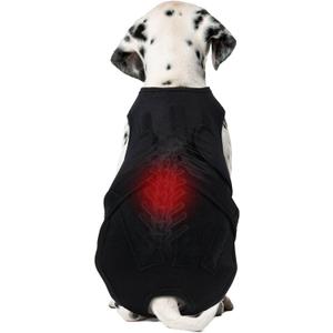 Dog Back Brace for IVDD & Spinal Recovery, Adjustable Breathable Support Vest Dog Lumbar Protector Helps Pain Relief, Pet Surgical Suit for Back Disease Prevention, Black S
