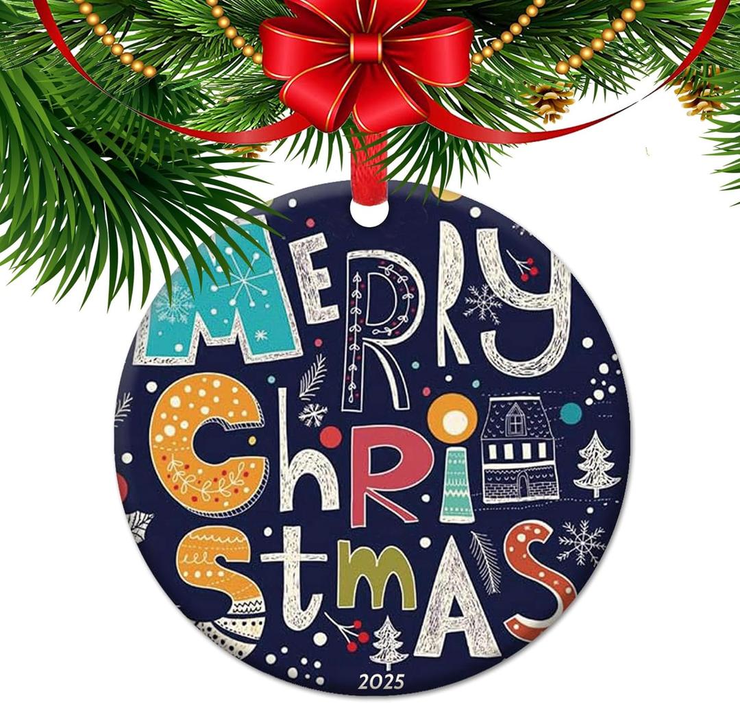 Funny New Home Ornament 2025 for New Homeowners, Humorous House Warning Keepsake, First Christmas in New Home Bauble (C8)