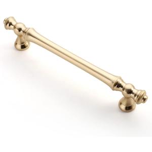 Asidrama 10 Pack 5 Inch(128mm) Brushed Brass Kitchen Cabinet Handles, Gold Cabinet Pulls Kitchen Cabinet Hardware for Cupboard Drawer Pulls