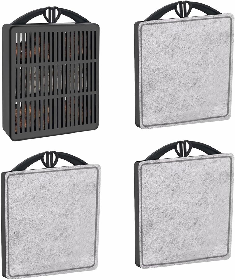 GOZILLA Aquarium Filter Cartridges,Fish Tank Filters Accessories Set,Turtle Tank Filter Replacement Includes 8 Filter Cartridges and 2 Filter Boxes.Only Suit for GZ-107 Low Water Level Tank Filter.