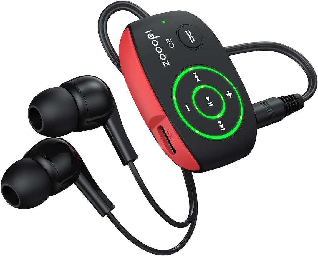 Idoooz Mp3 Player with LED Light,idoooz X2 8GB Mini Mp3 Music Player,Clip Mp3 Player for Sports,Gym,Jogging,Running,Lossless Sound Quality