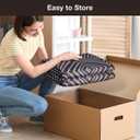 Blue&Black Checkered Diamond-Pattern Computer Chair Mat for Hardwood, 60" x 75"Office Mat for Hardwood Floor with Non-Slip Back, HeavyDuty Office Chair Rug for Hardfloor,LowPlie Carpet Floor Protector