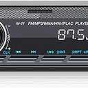 SIXWIN Single Din Car Stereo with Bluetooth 5.0 Hands Free Calling Voice Control Car Stereo FM Radio Car Mp3 Player USB AUX Port Audio Recording Car Audio System Car Audio Receivers