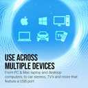 PNY 32GB Turbo Attache 3 USB 3.0 Flash Drive, Grey (Pack of 5)
