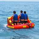 SUWTAIR Towable Tubes for Boating,Pull Tube, Super Sofa Tubes for Boats,Inflatable Boat Tube,Front&Back Tow Points w/Heavy-Duty Thick Nylon Cover for Water Sports