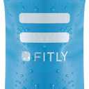 Soft Flask - Shrink As You Drink Soft Water Bottle for Hydration Pack - Folding Water Bottle Ideal for Running, Hiking, Cycling, Climbing & Rigorous Activity (12 Ounces, Blue)