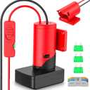 Upgraded Battery Adapter Compatible for Milwaukee 12V Battery, All-in-One Switch & Fuse Design, Power Ride Wheel Adapter Converter Kit for Ride-On Toys, 14 Gauge with Wire Terminals