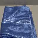 DUOBAO Sequin Fabric by The Yard Sparkly Blue Sewing Sequence Material Little Mermaid Fabrics Quilting Flip Sequins for Wedding Dress 1 yard