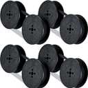 4 Pairs Universal Typewriter Ribbon Twin Spool Ribbon Twin Spool Replacement Pack for Most Typewriter(Black)