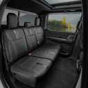 for Ford F150 Seat Covers 2015-2023 2024 2025 2026,Full Set Leather Waterproof Black Trucks Pickup Seat Covers Custom Fit for Ford F150 Accessories,Car Seat Cover for SuperCrew/CrewCab(XL,XLT)