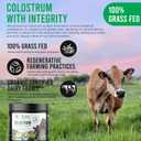 Colostrum Supplement, 100% Grass Fed, from Organic Farms, Colostrum Powder for Immunity, Gut Health, Wellness - Made with Regenerative Farming Practices, 30 Day Supply, Unflavored (2.11 Ounce (Pack of 1))