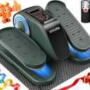 VIVURN-Upgraded Under Desk Elliptical, Leg Exerciser As Seen on TV, 12 Speeds Forward & Reverse Manual & Auto Mode, Electric Seated Pedal Exerciser with Non-Slip Mat, Quiet Operation for Home Office (Green)