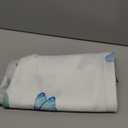 Spring Round Tablecloths 70 Inches Blue Hydrangea Butterfly Floral Decorative Round Tablecloth Summer Flower Washable Reusable Circle Table Cover for Home Kitchen Dining Room Party Outdoor