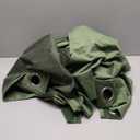 Topfinel Olive Green Velvet Blackout Curtains 84 Inches Long,Soundproof Room Darkening Dark Green Thermal Insulated Boho Elegant Moody Grommet Curtains for Living Room Bedroom 2 Panels