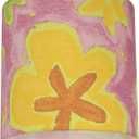 Aspen Creative 31061A, Transitional Drum (Cylinder) Shaped Spider Construction Lamp Shade in Pink with Flowers, 8" wide (8" x 8" x 8")