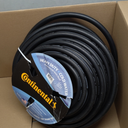 Continental Premium Garden Black Heavy Duty Cold Water Garden Hose, 5/8in Inside Diameter x 100ft Length, Male x Female Garden Hose Thread