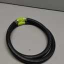 2026 Upgrade 1/2"HVAC Vacuum Hose, High-Flow Vacuum Certified Refrigerant Hose, Standard 1/2" to 1/4" Flare Fittings, 20 Microns Vacuum, Faster HVAC Evacuation and Recovery, 6-Feet, Black