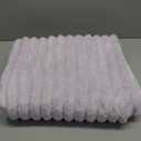 Bedsure GentleSoft Lavender Fog Fleece Blanket for Couch - Cozy Soft Blankets for Women, Cute Small Throws for Girls, 50x60 Inches