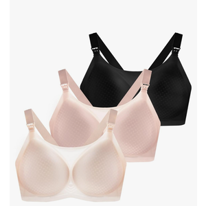 Nursing Bras for Breastfeeding, Seamless Ultra Comfort Maternity Bra, Natural Shape Pregnancy Bras for Women Large