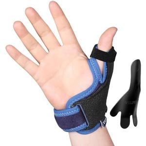 Velpeau Thumb Wrist Support Brace, CMC Thumb Spica Splint for Arthritis Pain, De Quervains Tenosynovitis, Trigger Thumb, Tendonitis, Sprain, Fits Both Left or Right Hands (Plastic Insert Version, M)