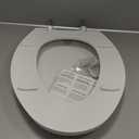 BEMIS 7800TDG Commercial Closed Front Plastic Toilet Seat, Heavy Duty Industrial Seat with Lid, Secure Installation for Long Lasting Hospitality Use, Elongated, White