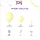 HOUSE OF PARTY Pastel Balloons - Yellow Balloon Garland Kit: 5/12/18 Inch Balloons for Graduation, Bridal Shower, Christmas, Birthday Decorations