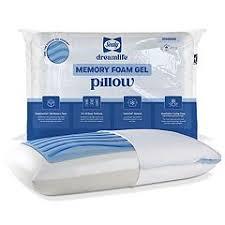 Sealy Dreamlife Memory Foam Gel, Standard White Pillow