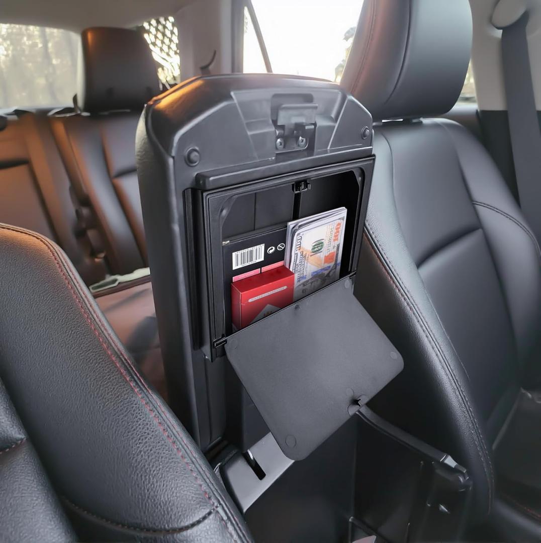 TACORBO Hidden Storage Box Compatible with Toyota 4Runner Accessories 2010-2020 2021 2022 2023 2024, One-Touch Center Console Organizer