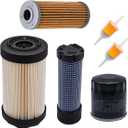 Primary Secondary Air Filter LVU34503 LVU34504 Fit for John Deere 1023E 1025R 1026R 2025R 2026R 2400 2550 2700 2750 with M801101 CH10479 Fuel Filter and M806418 Oil Filter