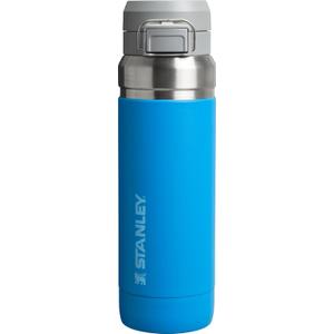 Stanley Quick Flip GO Water Bottle 36 oz | Push Button Lid | Leakproof and Packable for Travel and Sports | Insulated Stainless Steel | BPA-Free | Azure