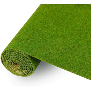 CP138 Artificial Model Grass Mat Trains Grass Green 40 x 100cm or 15.7"x 39"for Decoration Craft Scenery Model DIY